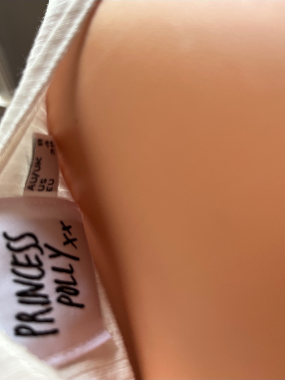 Princess Polly White Ribbed Ruched Crop Top - Picture 2 of 5